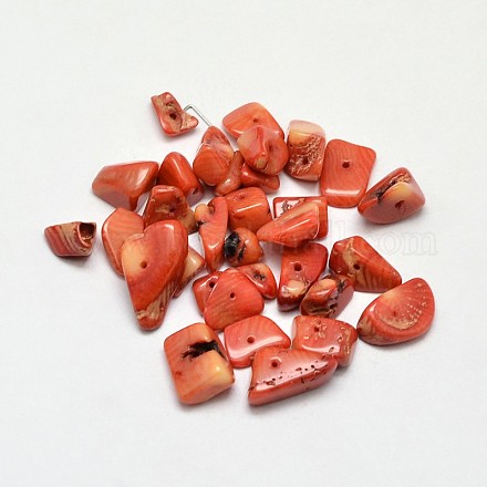 Dyed Natural Coral Beads CORA-O002-03-1