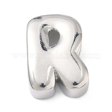 Латунные бусины с инициалами&nbsp;KK-B167-27P-01R-1