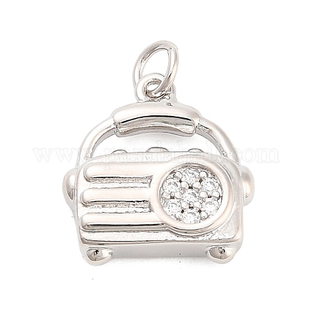 Латунные микро проложить кубического циркония подвески KK-H527-28P-1