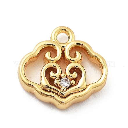 Латунные микро проложить кубического циркония подвески KK-H511-01G-02-1