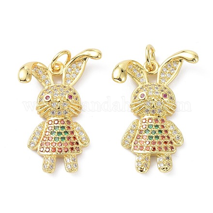 Латунные микро проложить кубический цирконий подвеска ZIRC-C021-28G-1