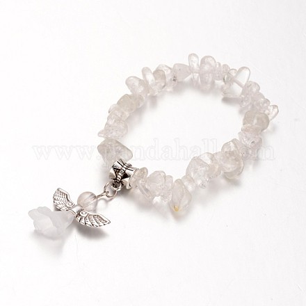 Bracelets cristal naturel d'enfants BJEW-JB02062-01-1
