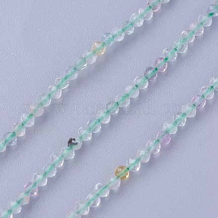 Natürlichen Fluorit Perlen Stränge G-F619-01-3mm-1