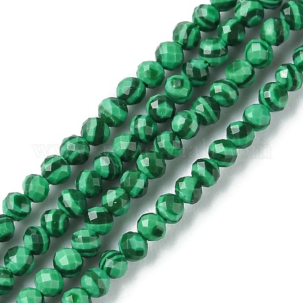 Chapelets de perles en malachite synthétique G-F747-G01-02-1