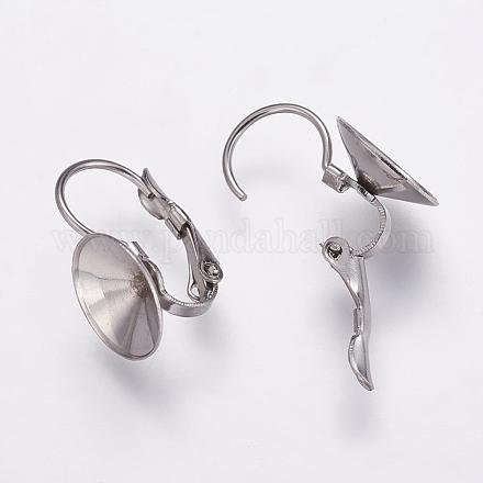Accessoires de boucle d'oreille de dormeuse en 304 acier inoxydable STAS-K146-030-12mm-1