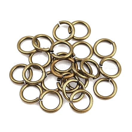 Messing Open Ringe springen KK-NH0012-01C-AB-1