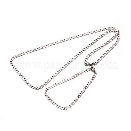 304 bordillos de acero inoxidable conjuntos cadenas de joya SJEW-O030-06-1