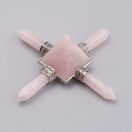 Perlas naturales de cuarzo rosa X-G-F423-03-1