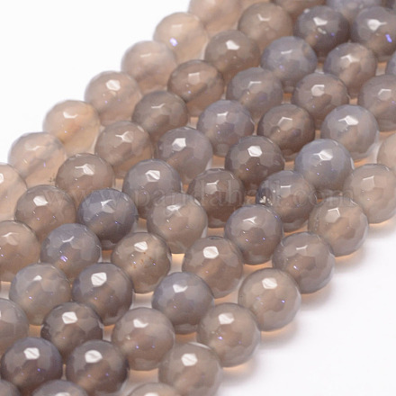 Chapelets de perles d'agate naturelle G-K155-D-6mm-F01-1