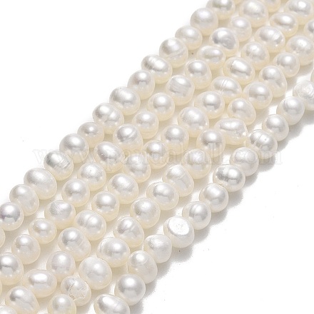 Brins de perles de culture d'eau douce naturelles PEAR-F018-14-1