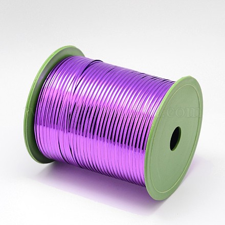 プラスチックコード  ワイヤーツイストタイ  鉄パーツ  暗紫色  4x0.7mm  約300ヤード/ロール OCOR-N002-4mm-02A-1