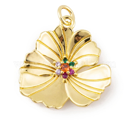 Стойки обшивки латунь микро проложить Циркон подвеску X-KK-K367-21G-02-1