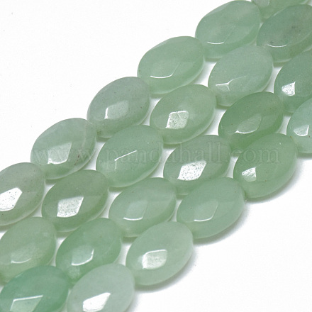 Chapelets de perle verte d'aventurine naturel G-T070-8x12mm-13-1