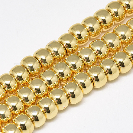 Electroplate Non-magnetic Synthetic Hematite Beads Strands G-Q465-38G-1