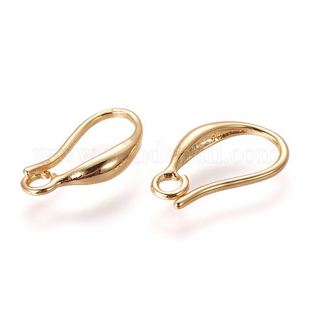 Brass Earring Hooks KK-L177-29G-1