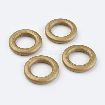 Spray Painted Wood Linking Rings WOOD-Q030-65G-1