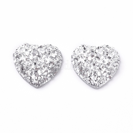 Блестящие кабошоны из смолы друз RESI-WH0008-30P-1