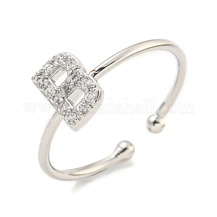 Латунные открытые манжеты для женщин RJEW-F162-02P-B-1