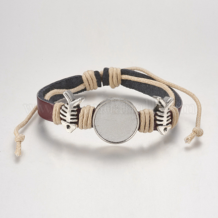 Genuine Cowhide Bracelet Making MAK-I007-04AS-B-1