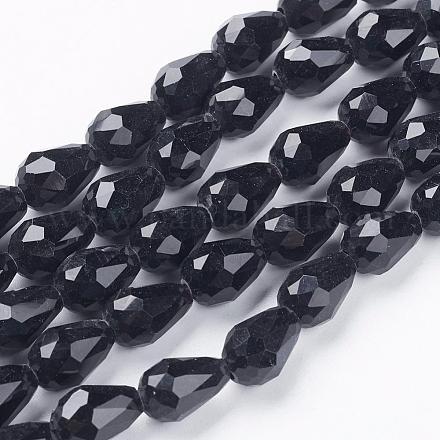 Faceted Glass Beads Strands X-GLAA-R024-11x8mm-13-1