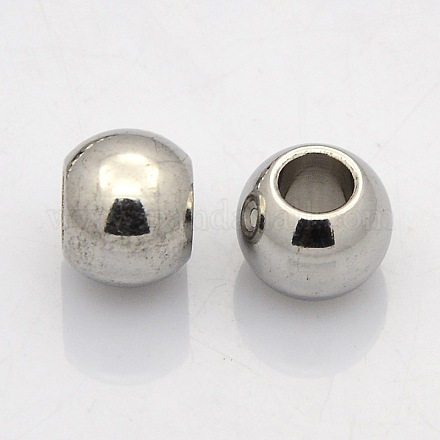 Rondelle 201 perline europei in acciaio inox STAS-N020-03-10mm-1