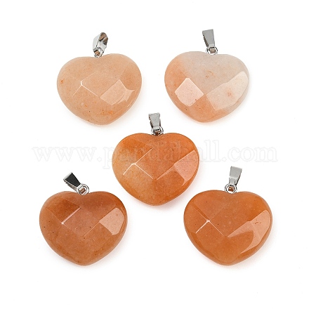 Натуральный красный авантюрин подвески G-A281-02P-01-1