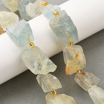 Необработанные необработанные бусины из натурального флюорита G-Z087-B15-1