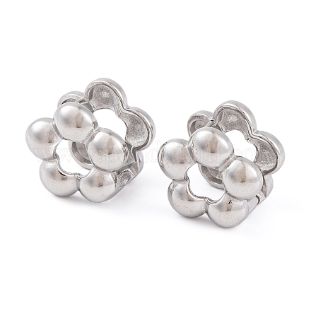 Некорневая нержавеющая сталь 304 серьги-кольца для женщин EJEW-A049-01P-1