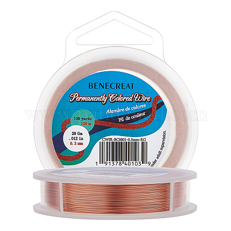 Shop BENECREAT 28Gauge(0.3mm) Tarnish Resistant Black Wire Jewellery Making  Copper Wire for Jewelry Making - PandaHall Selected