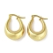 Ion Plating(IP) 304 Stainless Steel Stud Earrings, Teardrop, Hoop Earrings for Women, Real 18K Gold Plated, 26.5x9mm