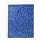 A4 Glitter PU Leather Fabric, Shiny Sequins, for DIY Crafts, Royal Blue, 20.5x15.5x0.07cm
