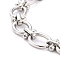 Non-Tarnish 304 Stainless Steel Link Chains, Unwelded, Stainless Steel Color, 9mm