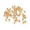 Brass Beads, Long-Lasting Plated, Rondelle, Real 18K Gold Plated, 2x1.5mm, Hole: 0.8mm