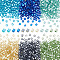 1500Pcs 6 Colors Glass Seed Beads, Square Hole, Silver Lined, Square, Mixed Color, 3~4x3x3mm, Hole: 1.2mm, 250pcs/color