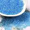 Transparent Colours Glass Round Seed Beads, Dodger Blue, 2~2.5x1.5mm, Hole: 1mm, about 28125pcs/pound