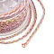 11M Braided Nylon Chinese Knot Cord, Nylon Jewelry Cord for Jewelry Making, Pearl Pink, 2mm, about 12.03 Yards(11m)/Roll