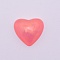 Resin Beads, No Hole, Heart, Pale Violet Red, 15.5~16x16.5x7mm