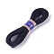 Elastic Cord, with Polyester Outside and Rubber Inside, Black, 3mm, about 11m bundle