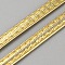 Flat PU Leather Cord, for Bag Strap Making, Gold, 6mm, about 1.07 Yards(0.98m)/pc