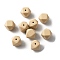 Silicone Beads, Octagon, Wheat, 14x14x14mm, Hole: 2mm