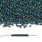 TOHO Demi Round Seed Beads, Japanese Seed Beads, Metallic Colours, (506) High Metallic June Bug, 11/0, 2.2x0.9mm, about 1733pcs/10g