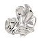 304 Stainless Steel Ring, for Women, Heart, Stainless Steel Color, 23.5x26.5mm,US Size 6(16.5mm)