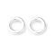 Brass Linking Rings, Flat Ring Shape, Rack Plating, Long-Lasting Plated, Cadmium Free & Lead Free, 925 Sterling Silver Plated, 9x2mm, Inner Diameter: 5.5mm