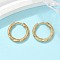 304 Stainless Steel Twist Hoop Earrings for Women, Golden, 17x2.5mm