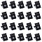 NBEADS 600 Pcs M Cotton Size Labels, Black Embroidered Labels Tags Small Size Labels Sewing Clothing Size Labels Woven Crafting Label Tags Garment Shirts Dresses Accessories for Clothes, 18x12.5mm
