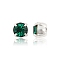 Preciosa® MAXIMA Crystal in Sew-On Cup, Czech Crystal, 719 37 083 Chaton(Round), Silver, 50730 Emerald, SS19(4.4~4.6mm)