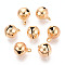 Iron Bell Charms, Real 18K Gold Plated, 13.5x10mm, Hole: 1.8mm