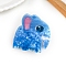 Acrylic Claw Hair Clips, Dodger Blue, Elephant, 63x54mm