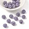 Grade A Rhinestone Beads, Pave Disco Ball Beads, Resin and China Clay, Round, Purple, PP11(1.7~1.8mm), 10mm, Hole: 1.5mm