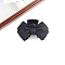 Resin Claw Hair Clips, Bowknot, Black, 51x90x40mm